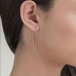 LANA Jewelry Solid 14K Rose Gold Hoop Earrings